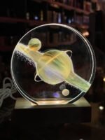 ⁦قاعده اضاءة خشب⁩ - الصورة ⁦2⁩