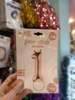 ⁦بلالين هيليوم ارقام لون روز جولد⁩ - الصورة ⁦2⁩