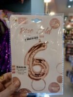 ⁦بلالين هيليوم ارقام لون روز جولد⁩ - الصورة ⁦7⁩