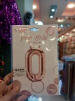 بلالين هيليوم ارقام لون روز جولد